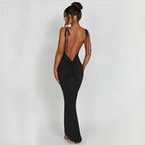Toloer Women's Sexy Back Strap Temperament Slim Buttock Evening