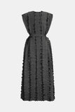 Pearl Accordion Pleated Tie Waist