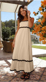 Toloer Summer New Solid Color Lace Stitching With Elegant Strapless Oversized Hem