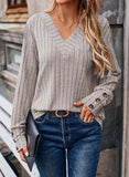 Women's Clothing 2025 Autumn And Winter New Ribs Pit Strip V-Neck Button Long-Sleeved Coat