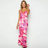 Toloer 2023 Print Sexy Back Fanny Pack Hip Sling Dress Beach Dress-Outfit