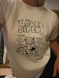 Summer Baby Tee Streetwear Gothic Harajuku loded diper letter Graphic emo T-shirt Vintage Crop Top Women Y2K