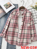 Women's Plaid Woolen Shirt Oversize Autumn 2022 Thick Warm Plaid Blouses And Shirts Winter Oversized Women Woolen Shirt