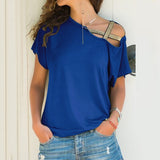 Large Size 2019 Harajuku Summer Oversized T Shirt Women Casual Sexy Off Shoulder Office TShirt Plus Size Party Tops