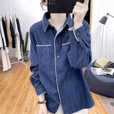 Spring Autumn Temperament New Loose Long-Sleeved Top With French Round Collar Short High-End Small Fragrant Women's