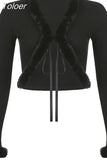 Casual Aesthetic Fuzzy Patchwork Lace-up Knitted Cardigan White Coquette Aesthetic Long Sleeve Tops Y2K Cute