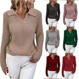 2025 New Sweater Collar Collar Knitted Sweater