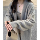 Glutinous High-End Loose Long Sweater Autumn And Winter 2025 New Lazy Knit Coat