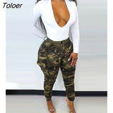 Print Pocket Detail Jeans With Belt Personality Europe and America Fashion Women's Clothing 2023