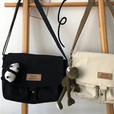 Canvas Women's Bag Shoulder Korean Students Fashion Harajuku Windsuit Casual Ladies Crossbody Female Messenger Bags For