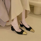 Evening Summer Heels 2025 French Small Fragrant Sandals High-End Pointed With Skirt Women's