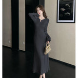 2025 New Summer Black Dress Female Light Luxury Hepburn Style Temperament Thin Vest