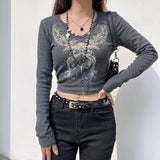 Grunge Butterfly Crop