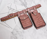 Multicolor Orange Mini-bag Split Joint Pu Leather Belt Personality Women New Fashion Tide All-match Spring 2023