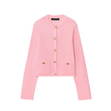 Homemade New Women's Ocean Gold Buckle Knitted Coat