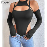 Women Long Sleeve Lace Blouse Sexy V-Neck Black Bodysuit Fashion All-Match Shirt Female Korean Chic Cropped Tops Basic