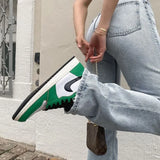 High Waist Stretch Skinny Jeans Blue-Outfit