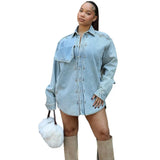 Women's Coat Women's Clothing Loose Sticker Design Long Sleeve Jacket