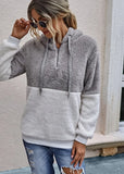 Casual Fleece Zipper Long Sleeve Hooded