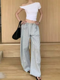 Collared Shoulder T Women 2025 Summer New Design With A Short Slanted Shoulder Jacket + Casual Broad