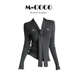 And Winter New Lazy Wind Soft Knitted Sweater Women High Waist Thin Leisure Shorts Two