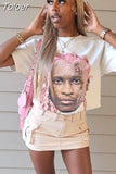 Baggy T Shirts 2000s Clothes Y2k Streetwear White Short Sleeve Tops Summer 2023 Casual Graphic Tees
