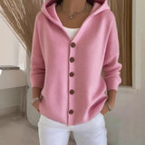 Long Coat Women's Long Dress Long Female Solid Color Mah-Button Cardigan Long-Sleeved British