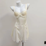 Pure-Style Sexy Breast Pad Ice Pyjamas Women 2025 New Summer Thin Sling Aja Symphouse