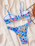 Toloer Single Swimsuit 2024 Ladies Split Swimsuit Wipe Strapless Sexy Bikini D867KY-Outfit