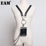 Metal Chain Mini-bag Stylish Buckle Pu Leather Belt Personality Women New Fashion Tide All-match Spring 2022