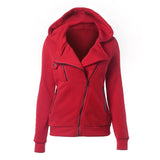 Winter Zipper Hoodies Sweatshirt Women Long Sleeve Hoody Warm Jackets Zipper Tracksuit Hoodie Sweatshirt Pullovers