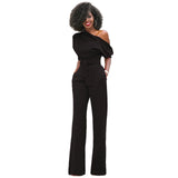 Solid Color Collar Button One-piece