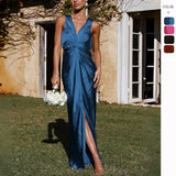Spring And Summer Fashion Sexy V Sleeveless Evening