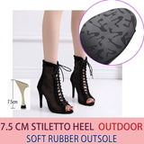 Fashion Salsa Jazz Tango Outdoor Indoor Social Latin Dance Shoes for Dancing Women Teachers High Heels Ballroom