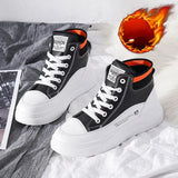 Women Sneakers Designer Brand Women's Shoes Autumn Winter New Leather Booties High-top White Wedges Platform Shoes
