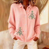 Explosion Autumn And Winter Loose V Collar Blouse Casual Shoulder Women's Coarse