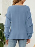 Ruffled V-Neck