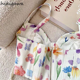 Crop Tops 2023 Women's Clothing Summer Sweet Sling Vest Tanks Backless Tunic Zipper Y2k Top Ropa Mujer Korean Sexy