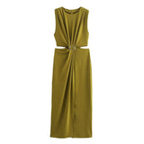 New Opening Design Buckle Dress
