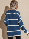 Spring Striped Pullover Loose
