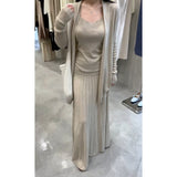 The Autumn Of 2025, The New Women's Long-Sleeved Knitted Cardigan Is Hoisted With A High-Rise Half-Body