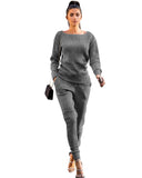 Toloer New Women's Wear Autumn And Winter Urban Leisure Two-Piece Set-Outfit