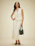 New Women's Spring Summer French Sleeveless Chiffon Vest Temperament Vest Dress