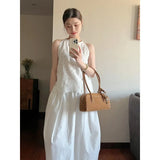 Set Summer 2025 New Empty Sleeveless Vest Blouse High-Rise Loose-Fitting Skirt