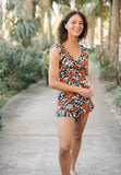 2025 New Surf Striped Tight-Up Sling Sleeveless Temperament Commuting Jumpsuit
