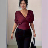 Women's Fashion Collar Plush Coat Women's Single Row Buckle Long-Sleeved Elegant Wind Coat Suit