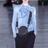 Denim Women's Jackets Stand Collar Long Sleeve Patchwork Bow Vintage Ruched Coats For Female 2023 Spring