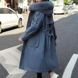 Winter 2020 New Female Fur Coat Maxi Long Windbreaker Jacket Women Parka Ukraine Harajuku Basic Jackets Outerwear Snow Wear