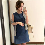 Dress Boho Dresses Women Casual Beach Sundress Sleeveless Cotton linen Dress female Vestidos maxi bodycon dress