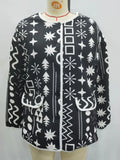 New Autumn And Winter 2024 Women's Wear Medium And Long Printed Cotton Jacket W028 6301-1-Outfit